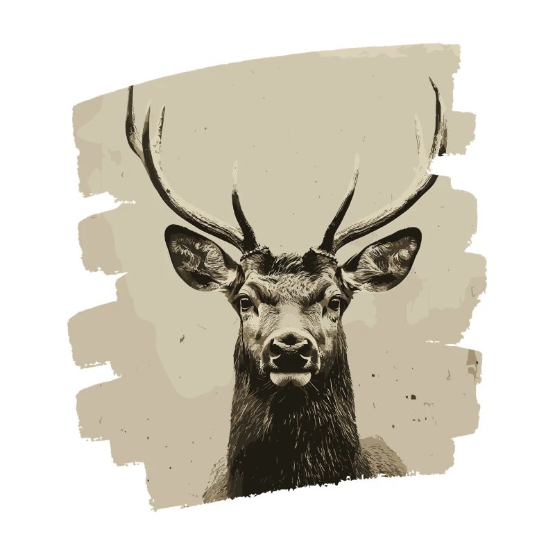 Hirsch mit Geweih