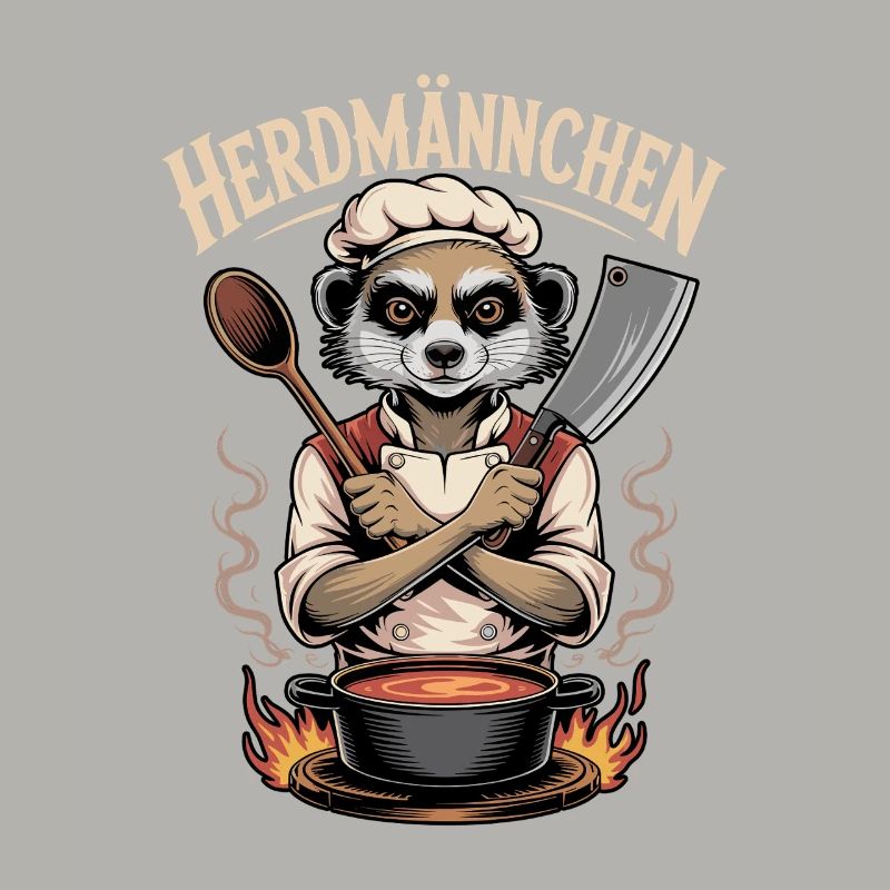 Herdmannchen Kochen Lustiger Koch Herdmannchen