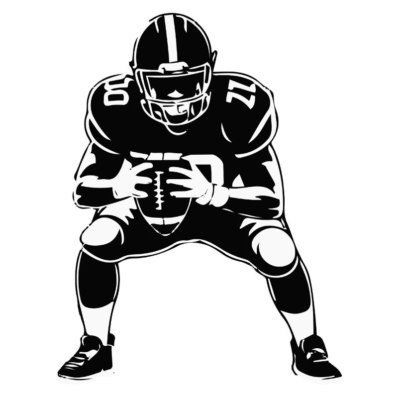 Monochrome Gridiron-Haltung