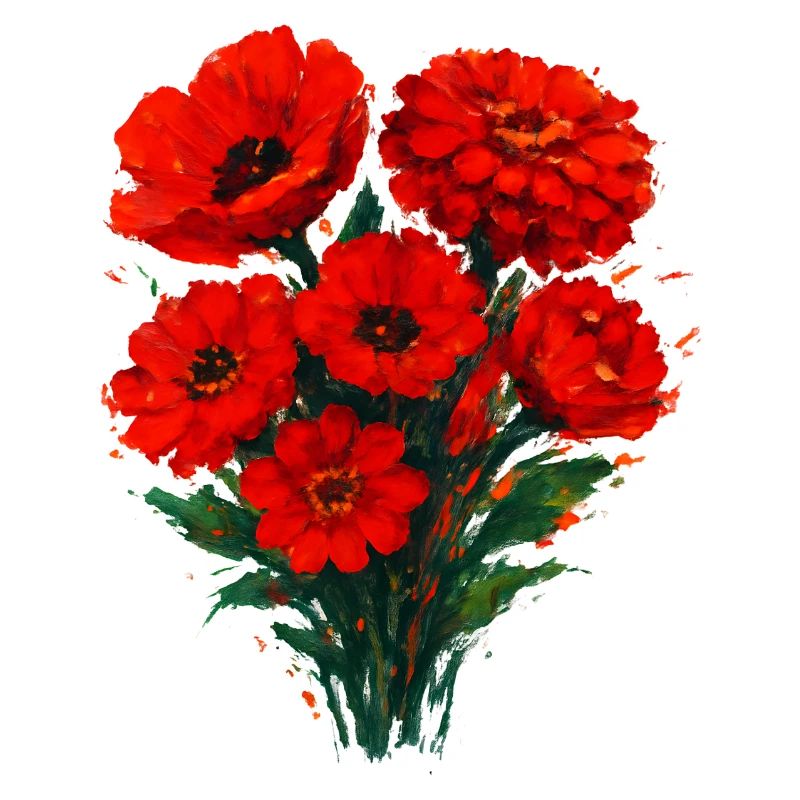 Rote Mohnblüten Aquarell