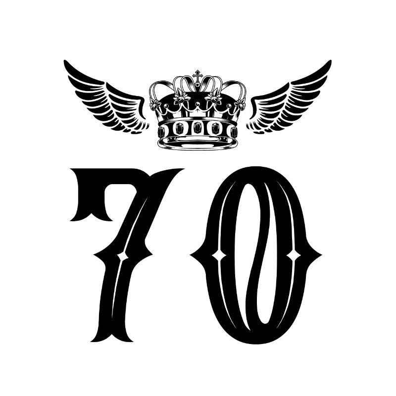 70 Couronne de numéros