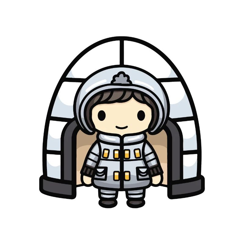 Igloo Eskimo Winter Comic