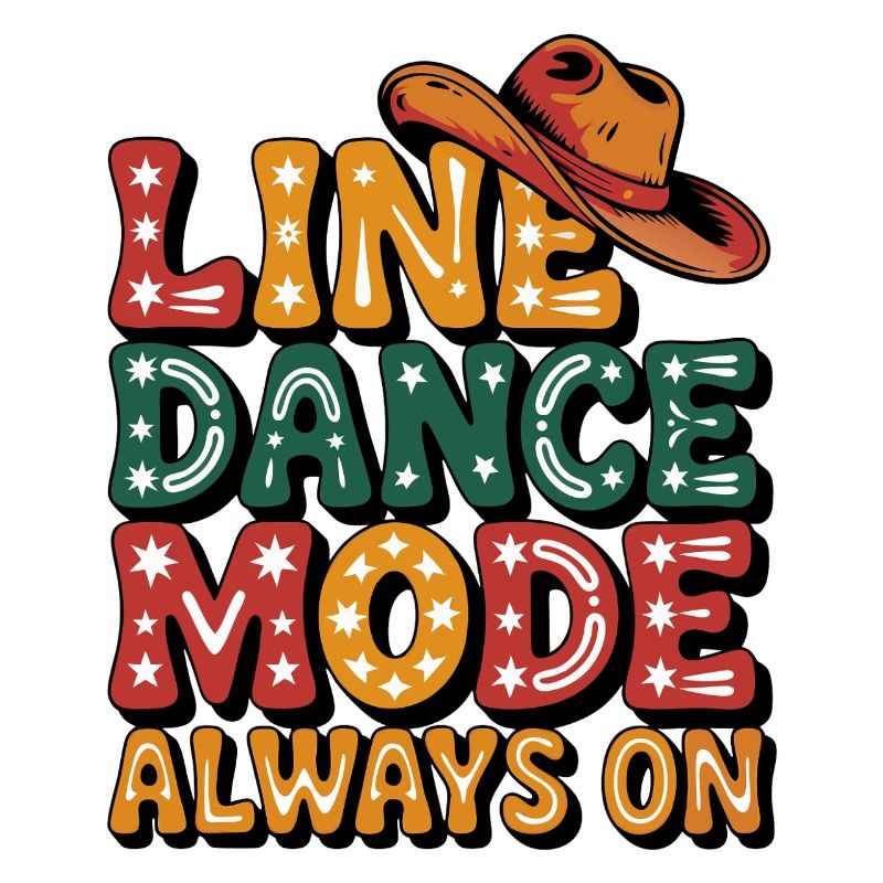 Always in line dance mode colorful LInedance design