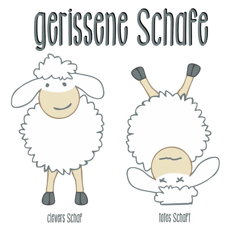 gerissene Schafe, sind entweder clever oder tot