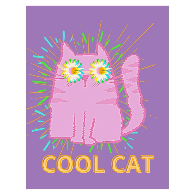 chat violet - chat cool
