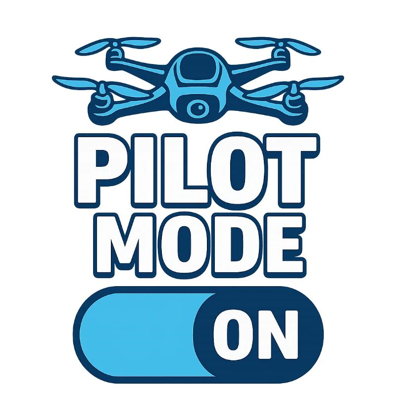 Pilot Mode On – FPV Drohnen-Motiv im Tech-Stil
