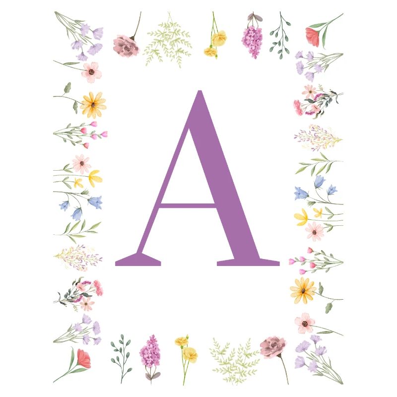Initiale florale