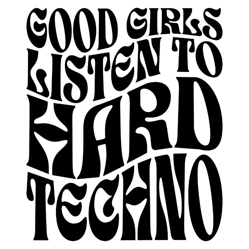 Mädchen hören Hard Techno EDM