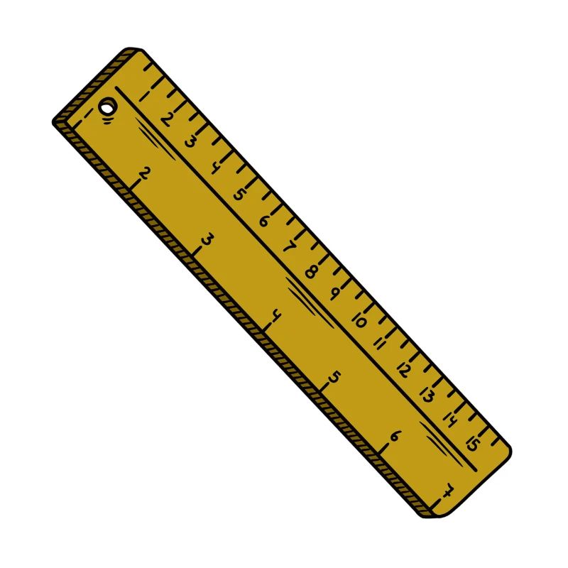 Ruler from elementary school.