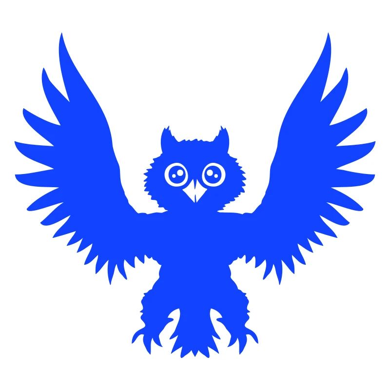 Owl Bird Eagle Owl Raven Black Crow Flying Comic
