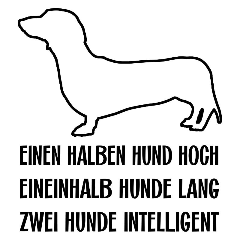 Schlauer intelligenter Dackel ich liebe Dackel