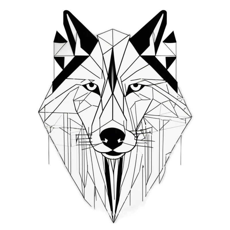 Moderner Wolf