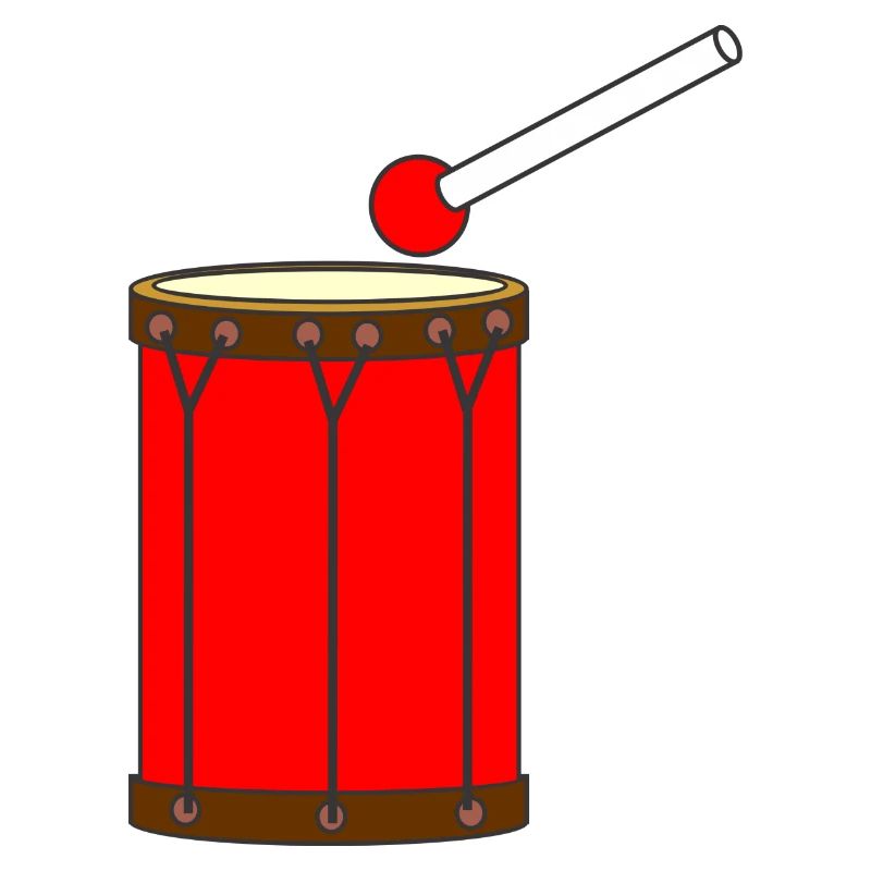 Große rote Trommeltrommel