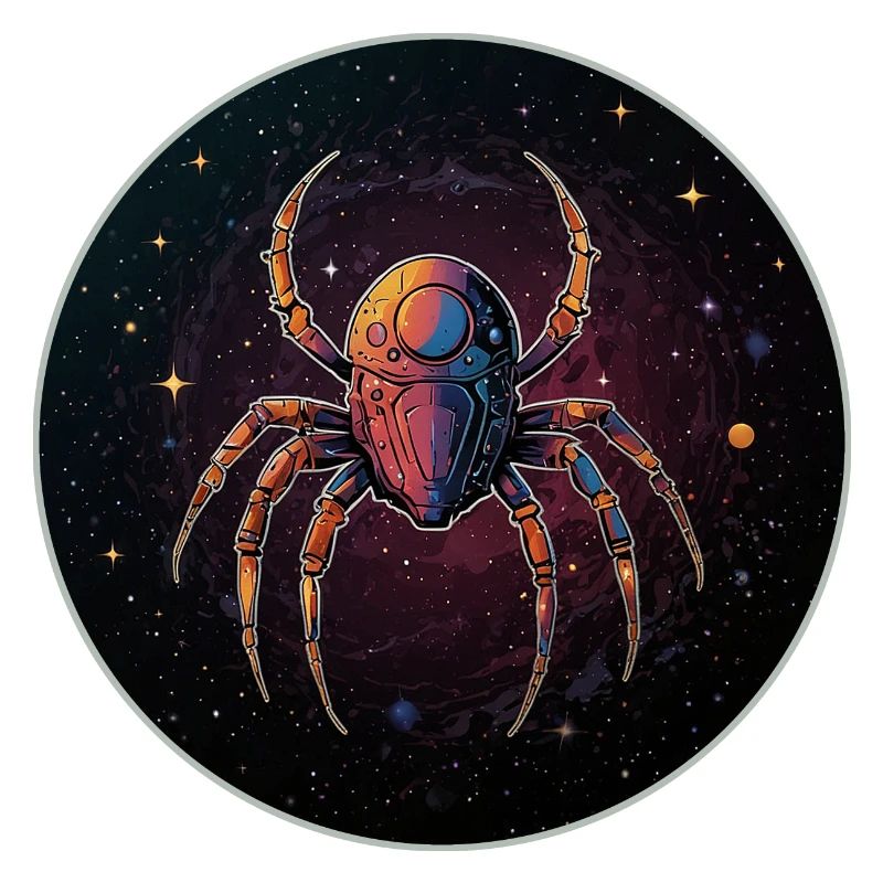 Araignée de l’espace dans l’espace en orbite