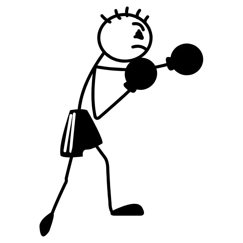Figurine de boxe Stickmen