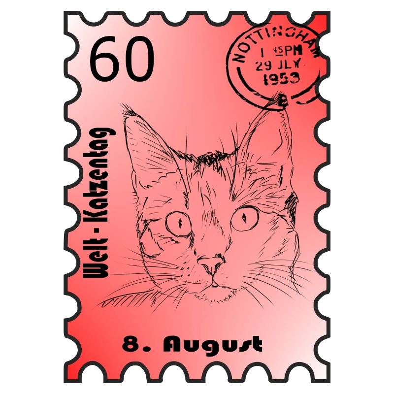 Timbre Journée du chat