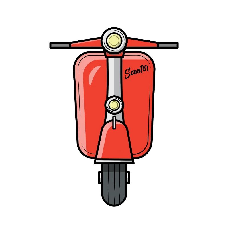 Scooter Motorroller Roller rot