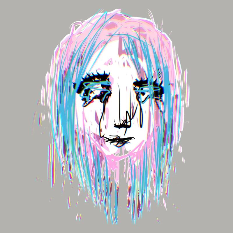 abstract crying