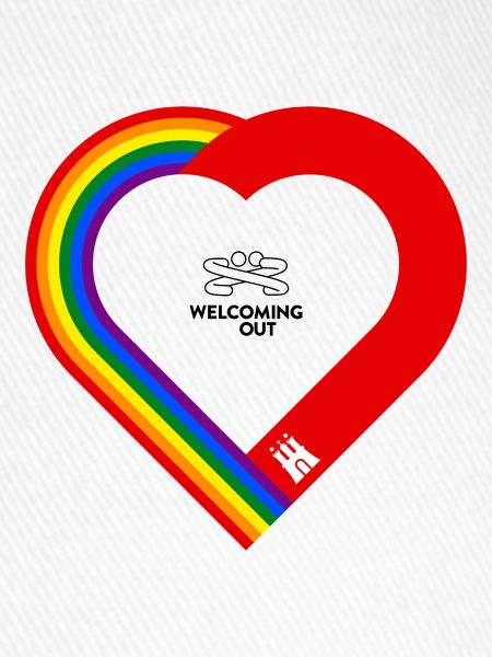 WELCOMING OUT Regenbogen/Hamburg-Herz