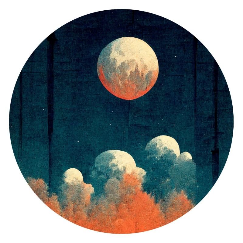 Moon in the evening