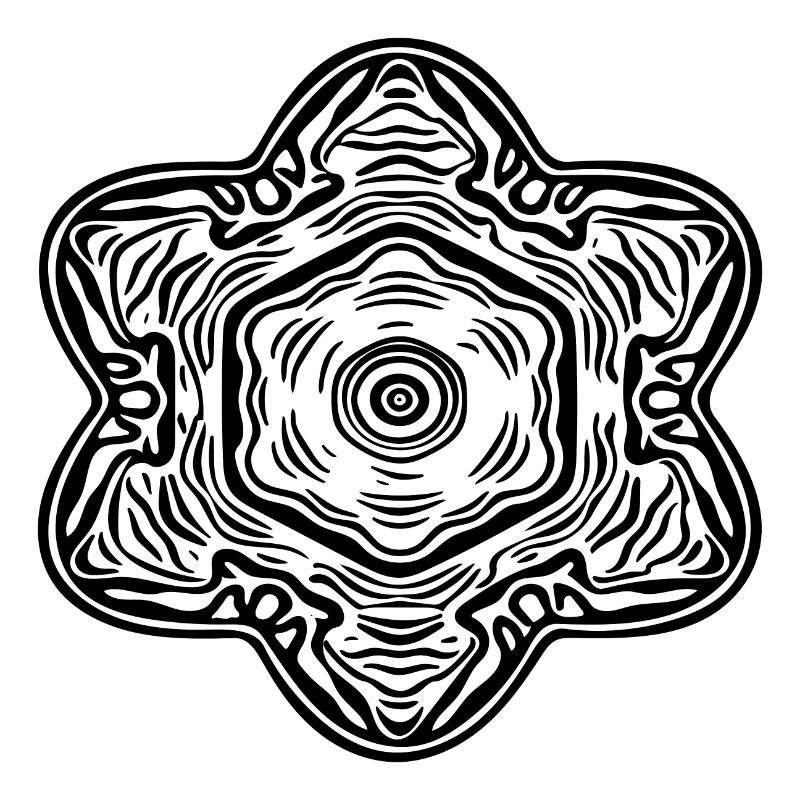 Geometric Mandala Flowers Pattern Shape