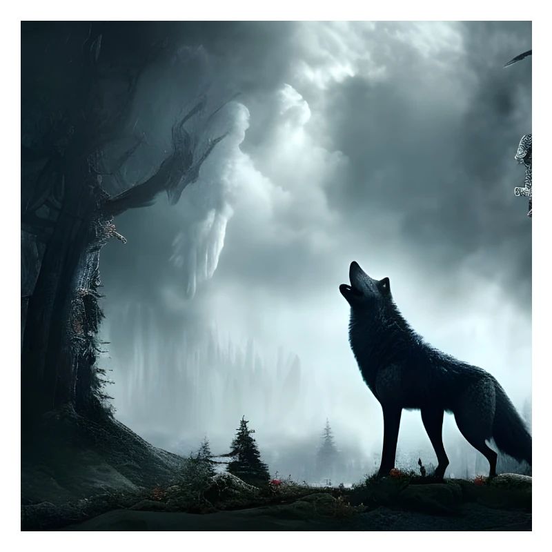 Brüllender Wolf