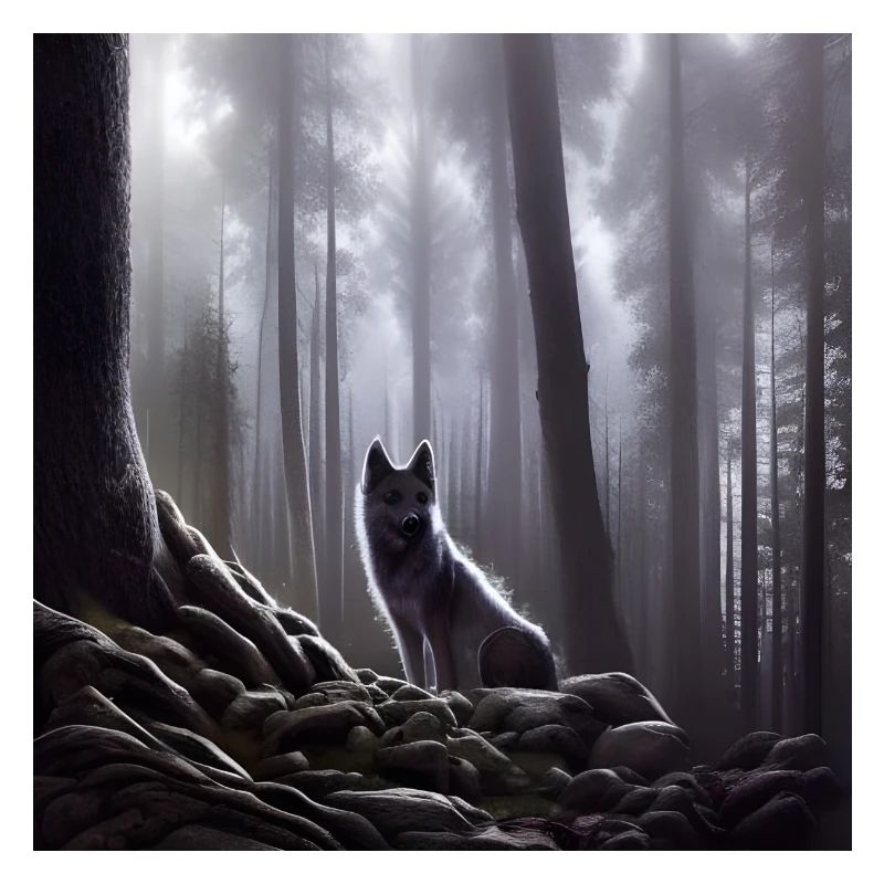 Wolf im Wald