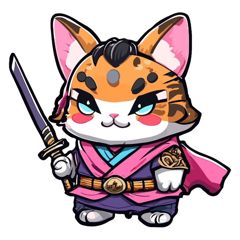 Chat samouraï #18