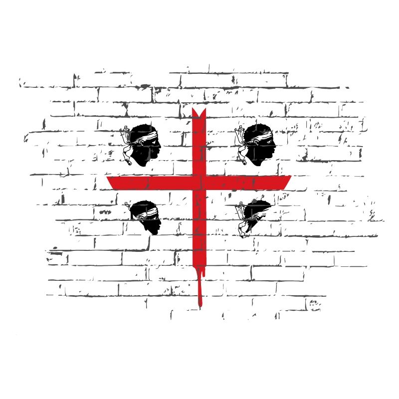 Drapeau de la Sardaigne Drapeau sarde Drapeau de la Sardaigne