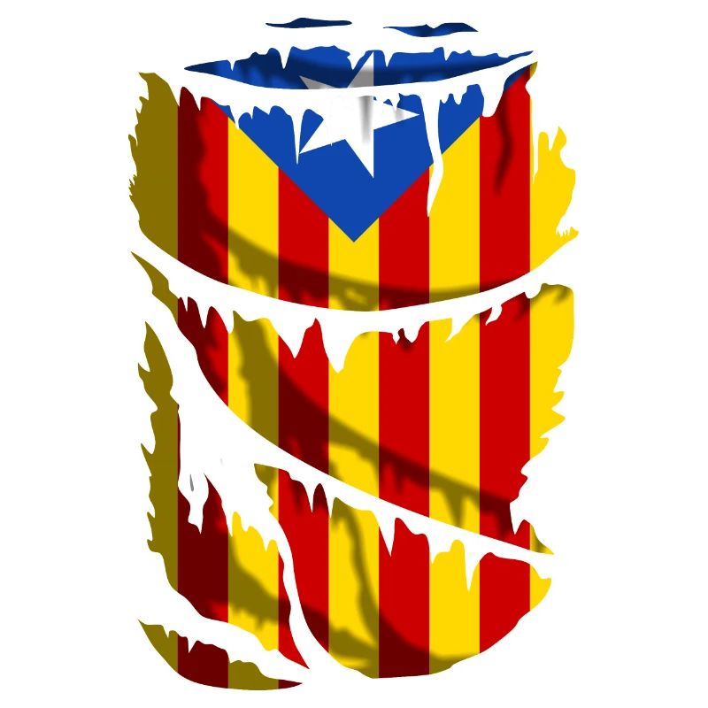 Drapeau de l’indépendance de la Catalogne. L’estelada