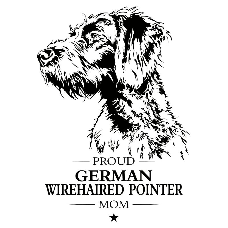 German Wirehaired Pointer Mom Hunde Hund Wilsigns