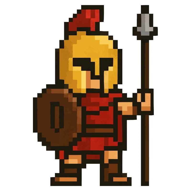 Pixel spartiate
