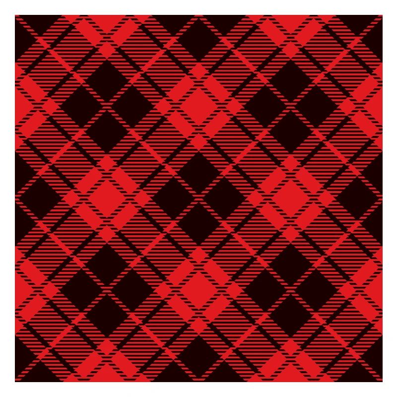 Red and black flannel buffalo pattern