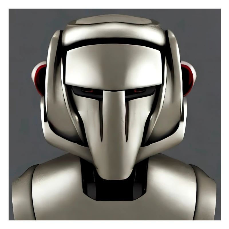 Buste d’un cyborg Buste de robot futuriste