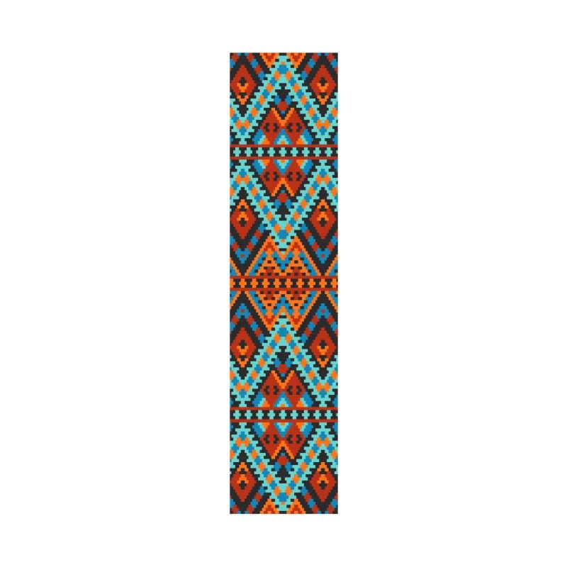 Buchstabe I- Boho-Design, buntes Monogramm