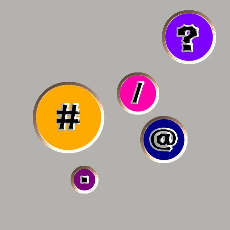 Boutons avec caractères