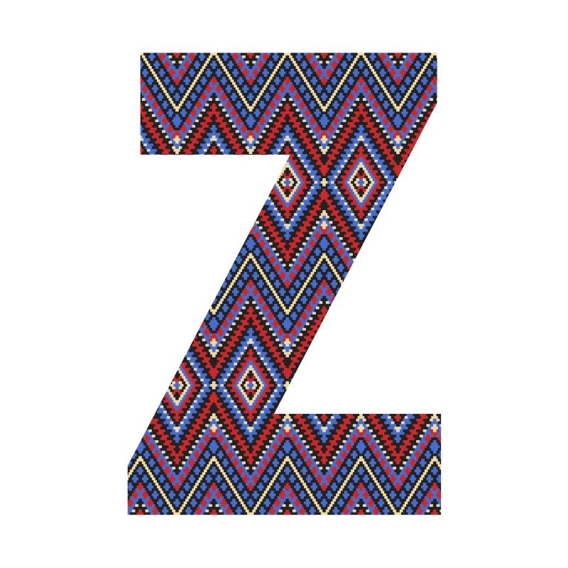 Monogram Letter Z- geometric pattern
