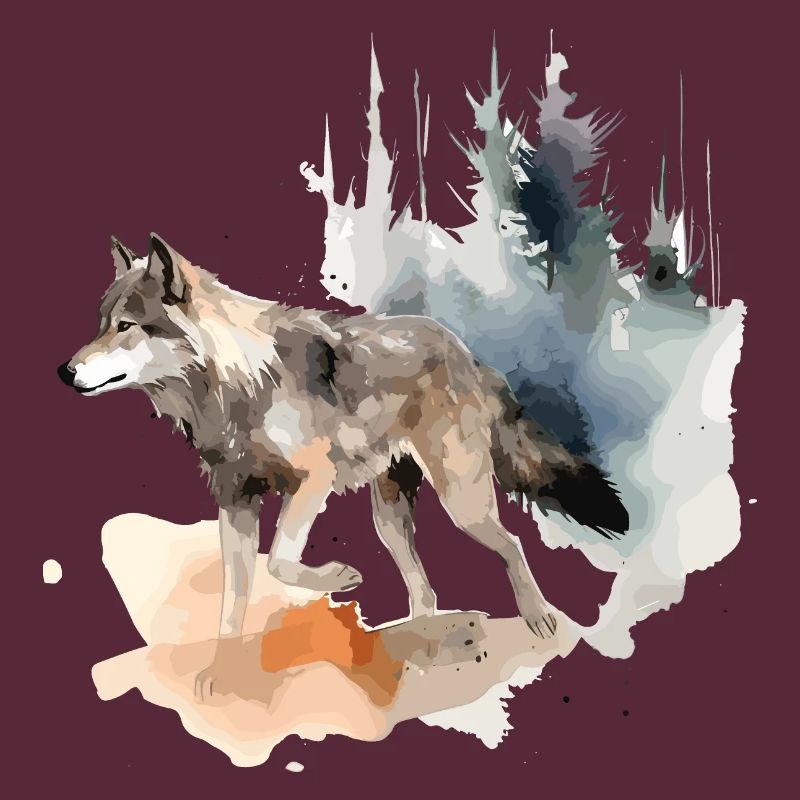 Wolf Wolf Head Scratch Marks Claws Wild Forest Hunter