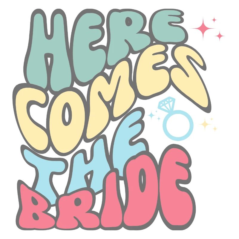 Here comes the bride-la mariée