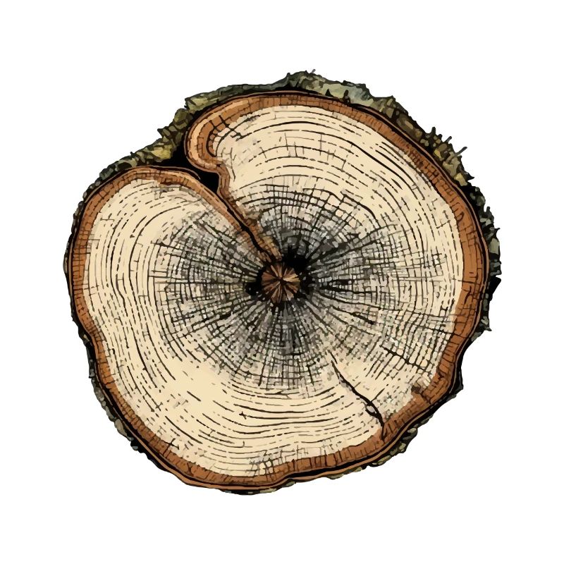 Coupe transversale d' arbre n°2