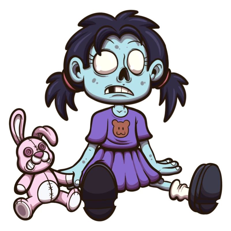 Kleines Zombie-Mädchen