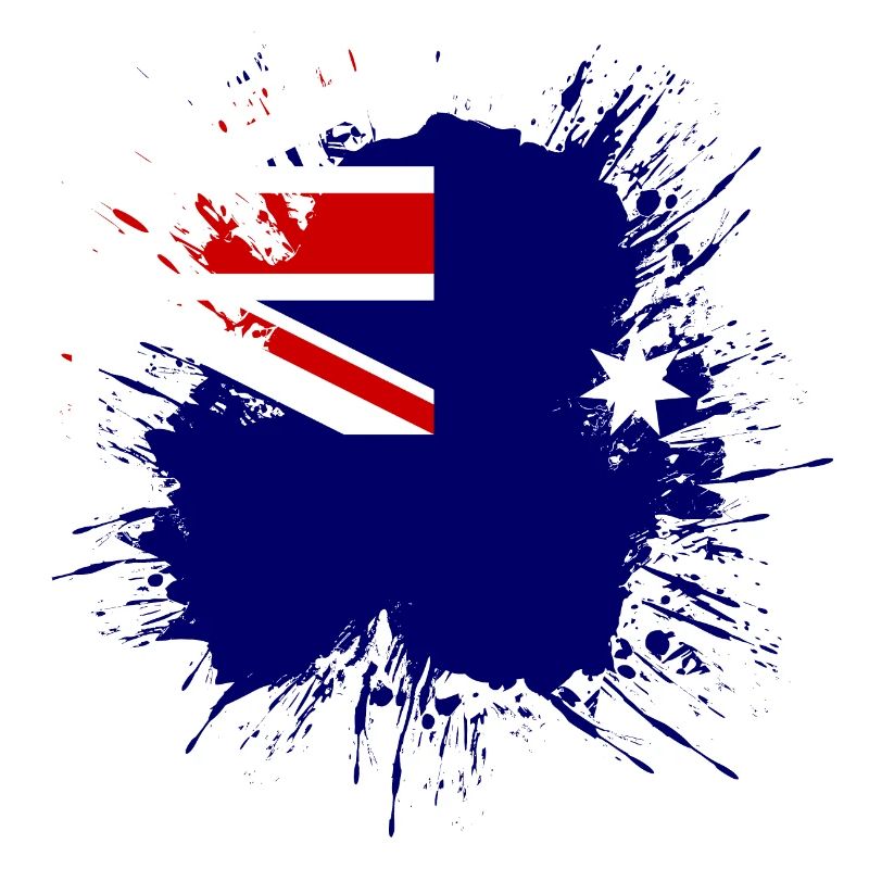 Drapeau de l’Australie sous le drapeau australien