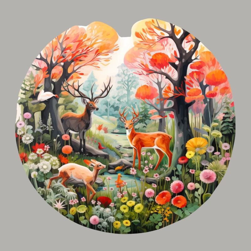 Spring Forest Scene