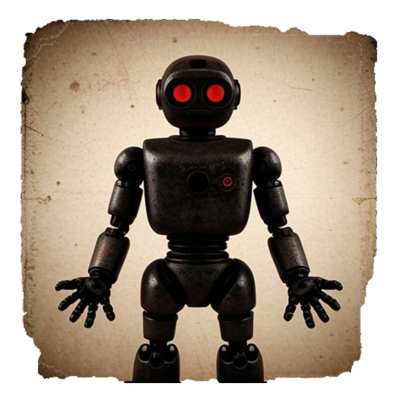 Schwarzer Roboter