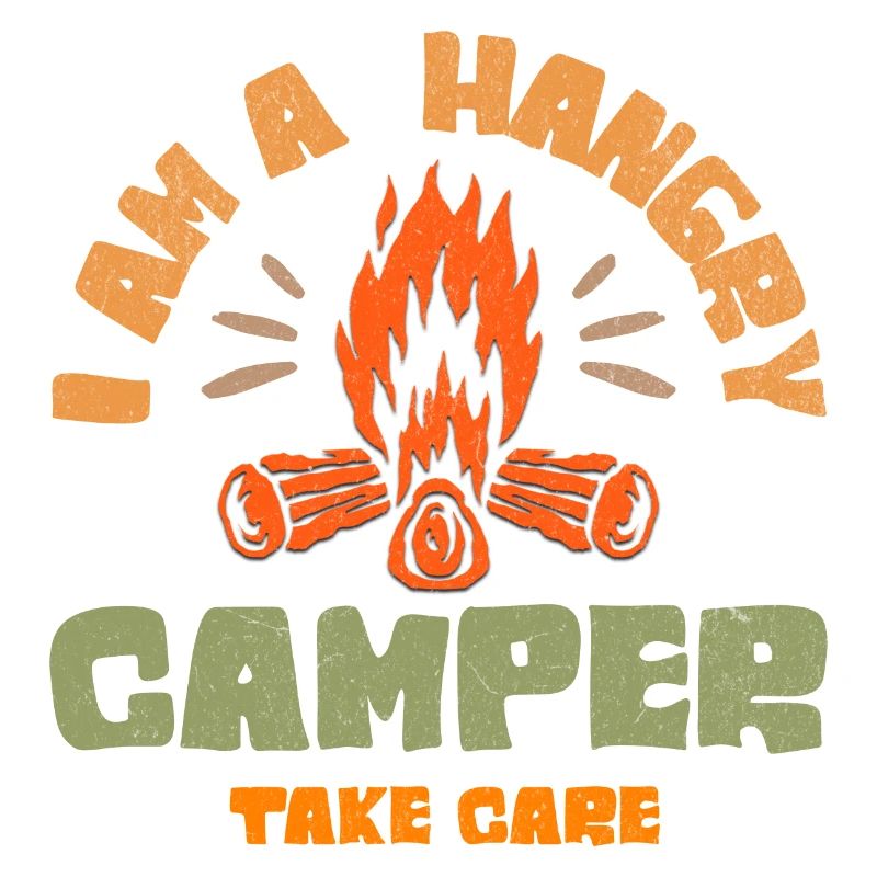 Ich bin ein hungriger Camper