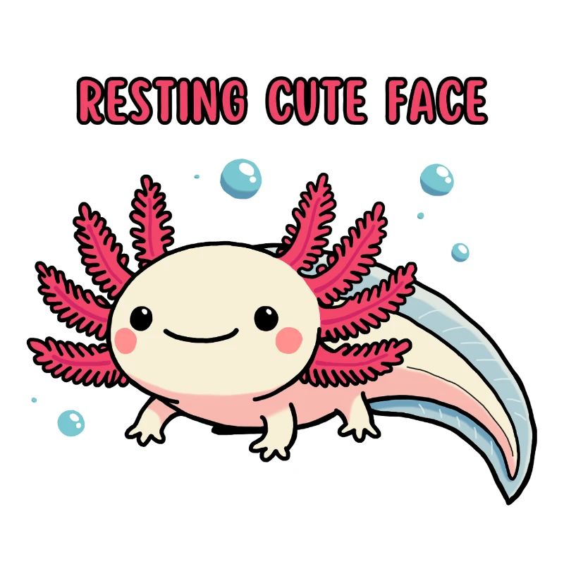 Axolotl - Resting cute face