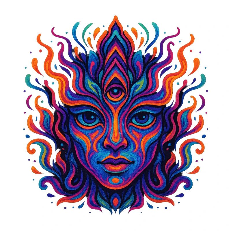 Psychedelic color explosion