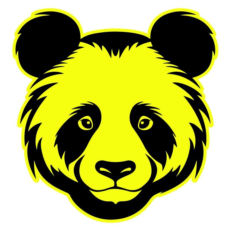 Panda Head Portrait Icon