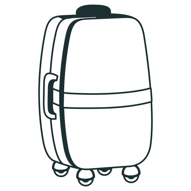 Big roller suitcase