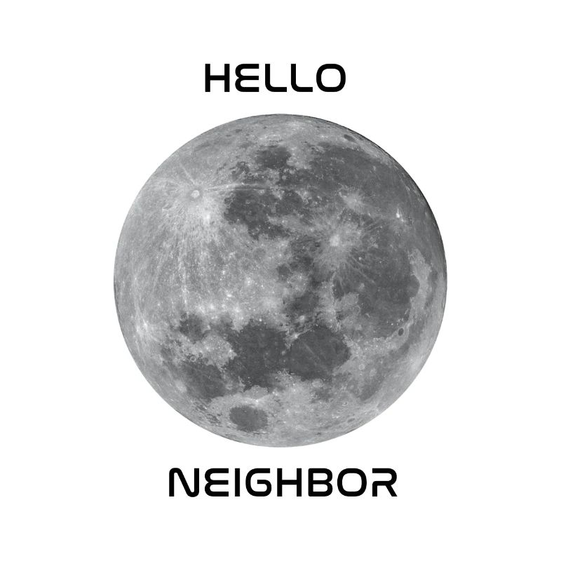 Salutations à notre objet céleste le plus proche - la lune!